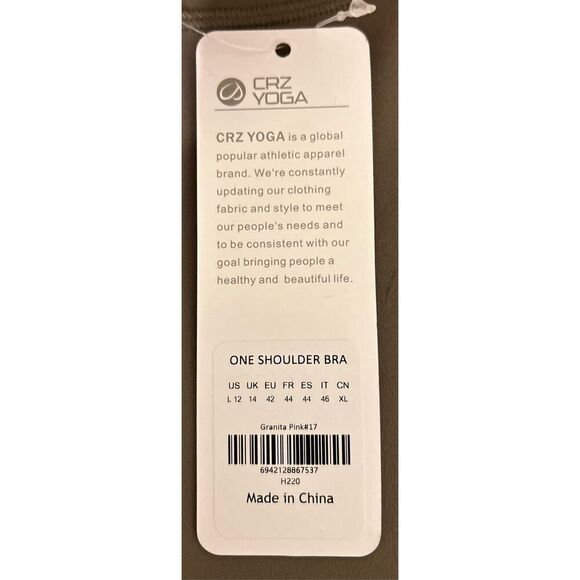 CRZ Yoga One Shoulder Bra Size XL - Picture 3 of 4